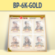 Стенд «Бессмертный полк» с 6 карманами А4 формата (BP-6K-GOLD)